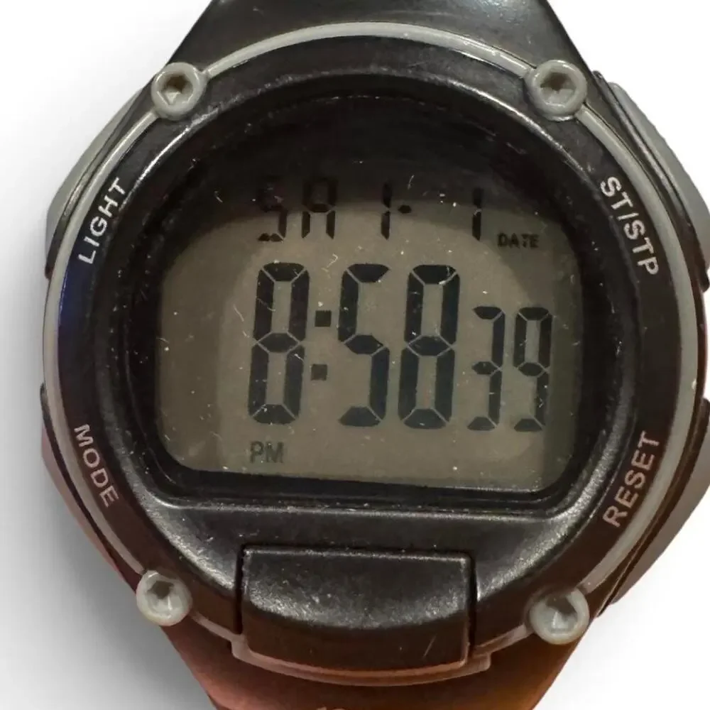 Sharp Digital Sport Watch SHPW004 Black 100FT Water Resistant Working